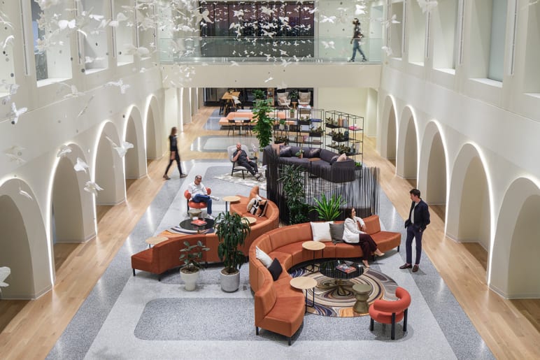 Open space meeting areas